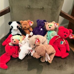 Vintage TY Beanie Babies Set